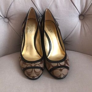 Coach Kerryann wedge shoe.